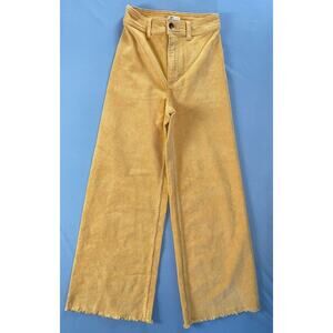 Billabong High Rise Frayed Cuff Stretch Corduroy Pants, Cords. Women's 24, NWT!